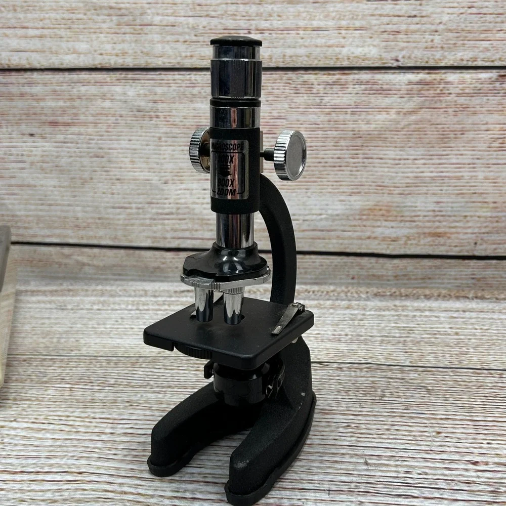 Edu-Toys Student‎ Microscope 100X-900X Zoom Black Silver STEM Education Toy